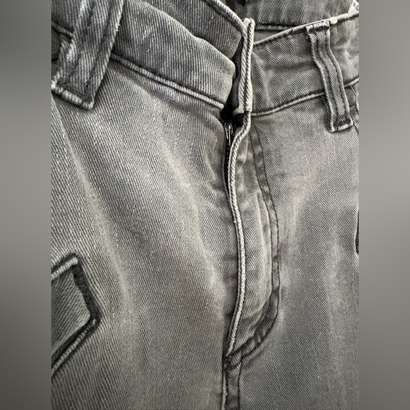 Pierre Balmain grey washed slim biker jeans size 26 fits 30 - Picture 4 of 12